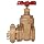 Dixon WDGV150F Cast Brass Non-Rising Stem Wedge Disc Gate Valve, 1-1/2" NPT Female x NST Male