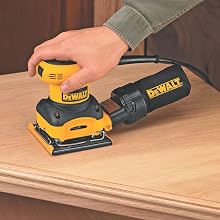 DEWALT D26441K 2.4-AMP Orbital 1/4-Sheet Sander with Cloth Dust Bag