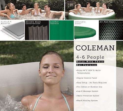 Coleman Lay-Z Spa Inflatable Outdoor Hot Tub Review 4 Coleman Lay-Z Spa Inflatable Hot Tub features