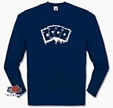 4 ASSE ACES POKER Longsleeve-T-Shirt S-XXL