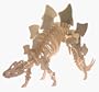 BC Bones 3D Wooden Puzzle Stegosaurus Medium