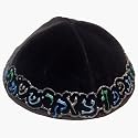 Kippah Velvet - Handpainted 53
