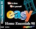 Books : Easy Microsoft Home Essentials 98 (Que's Easy Series)