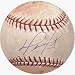 David Ortiz Signed/Ins Walk Off HR 9-12-2007 Game Used Baseball Devil Rays at Red Sox