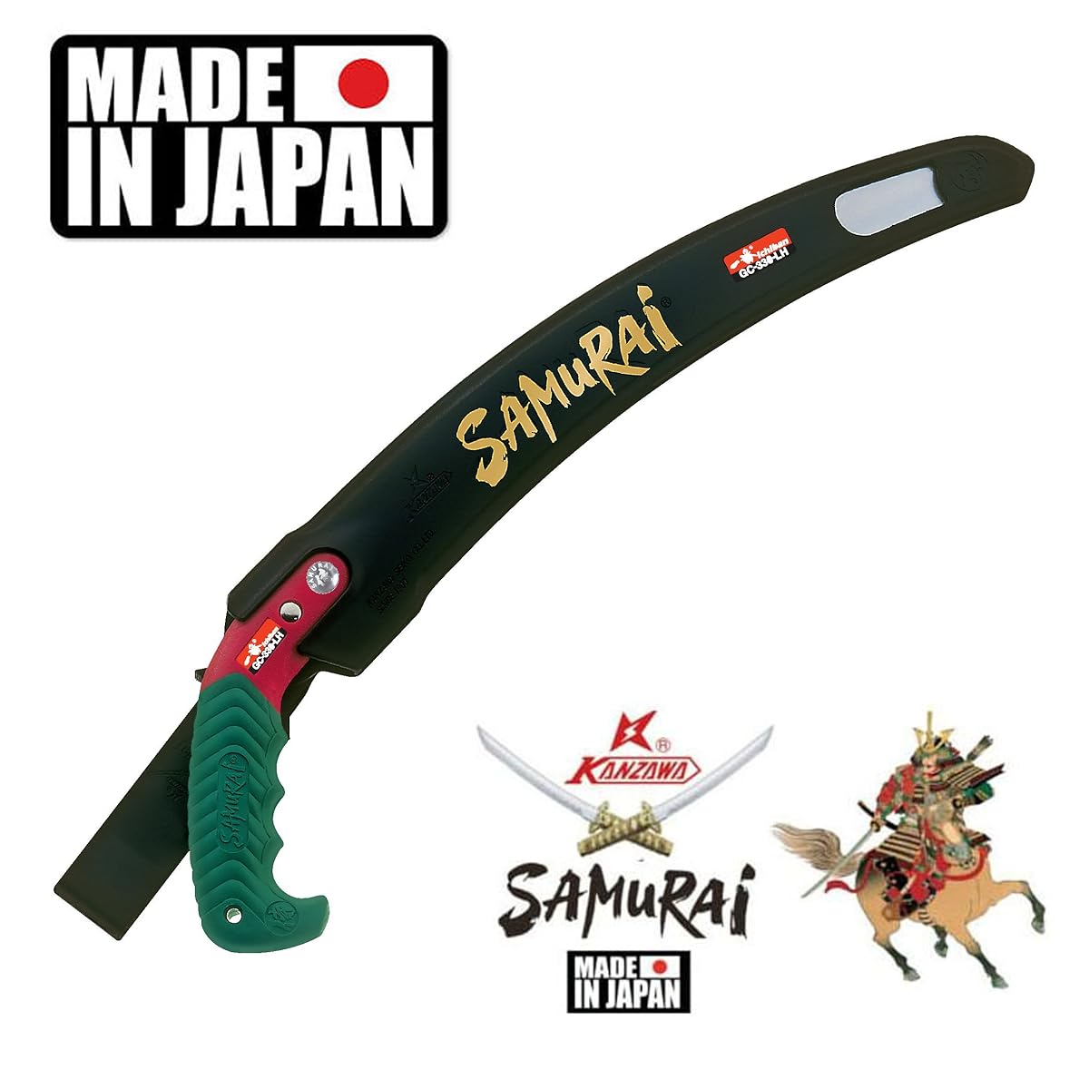Samurai Ichiban 13" Curved Pruning Saw with Scabbard (GC330LH)