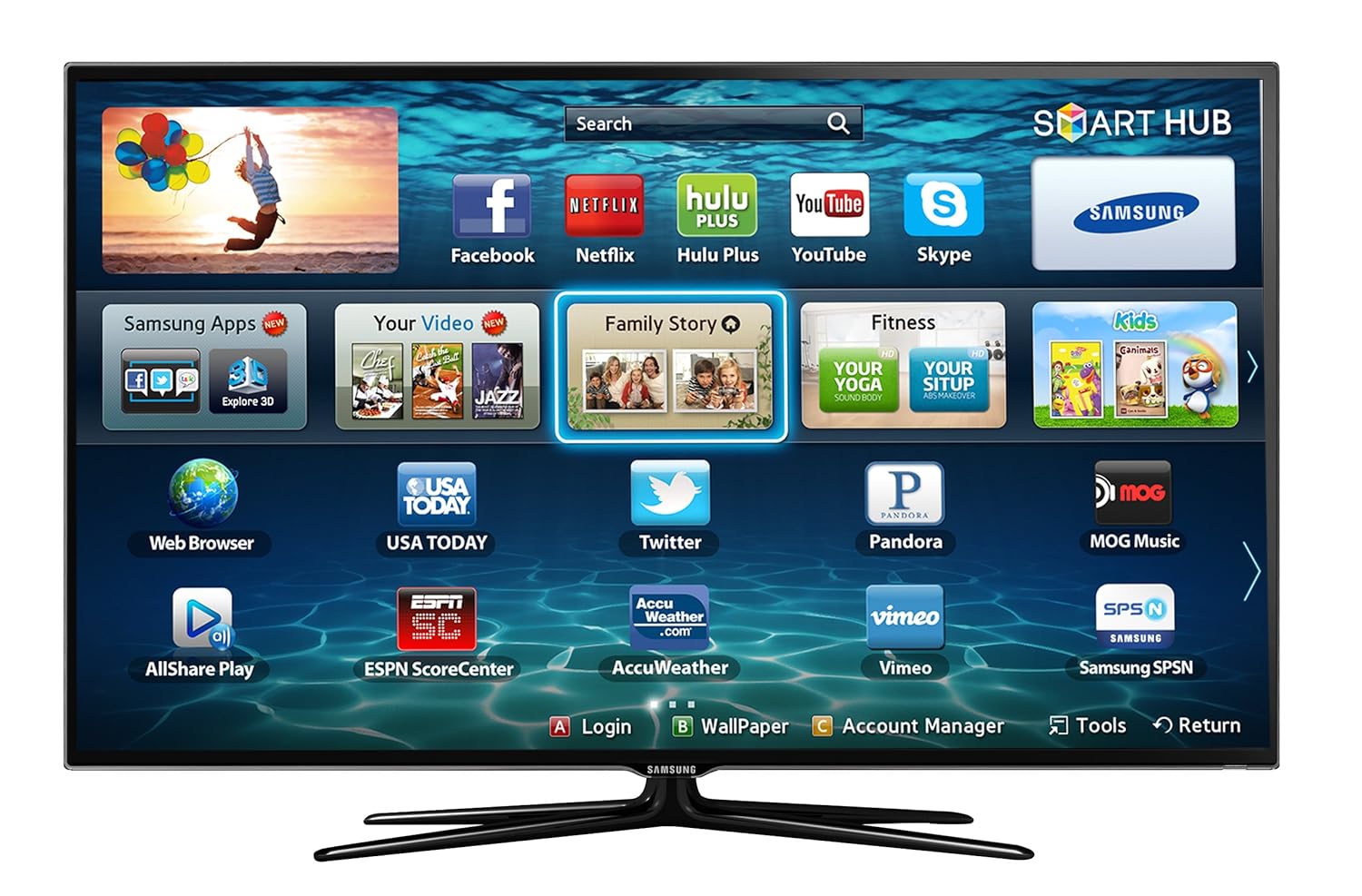 Samsung UN32ES6500 32-Inch 1080p 120Hz 3D Slim LED HDTV (Black