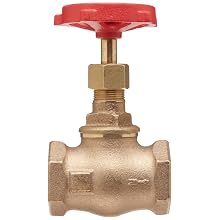 Milwaukee Valve 502 Series Bronze Globe Valve, Class 125, Inline, Threaded Bonnet, NPT Female