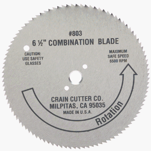 Crain Cutter 803 6-1/2-Inch 100 Tooth Wood Saw Blade with 5/8-Inch Arbor for 810 SuperSaw