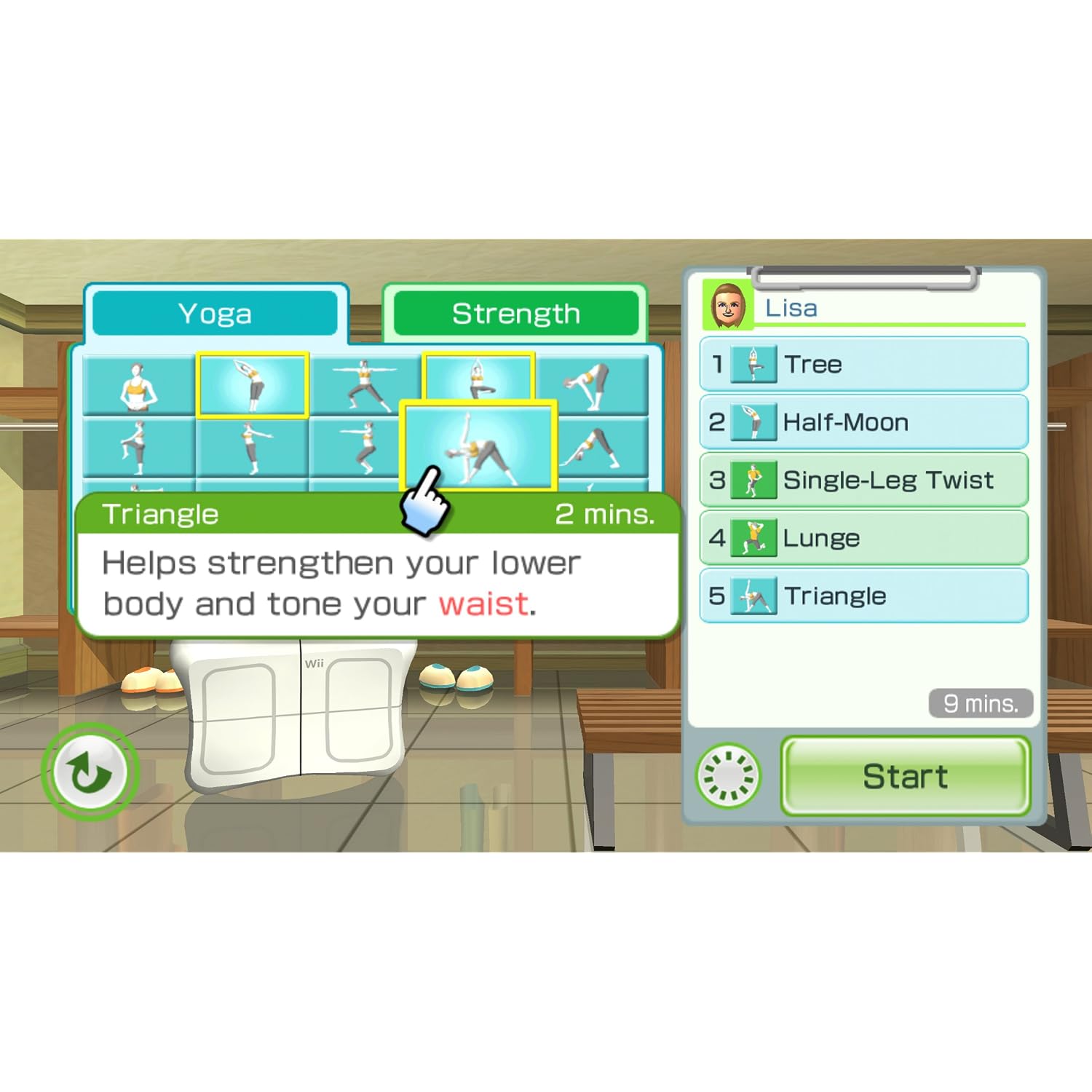 Wii Fit Plus Exercise Video Game Screenshot
