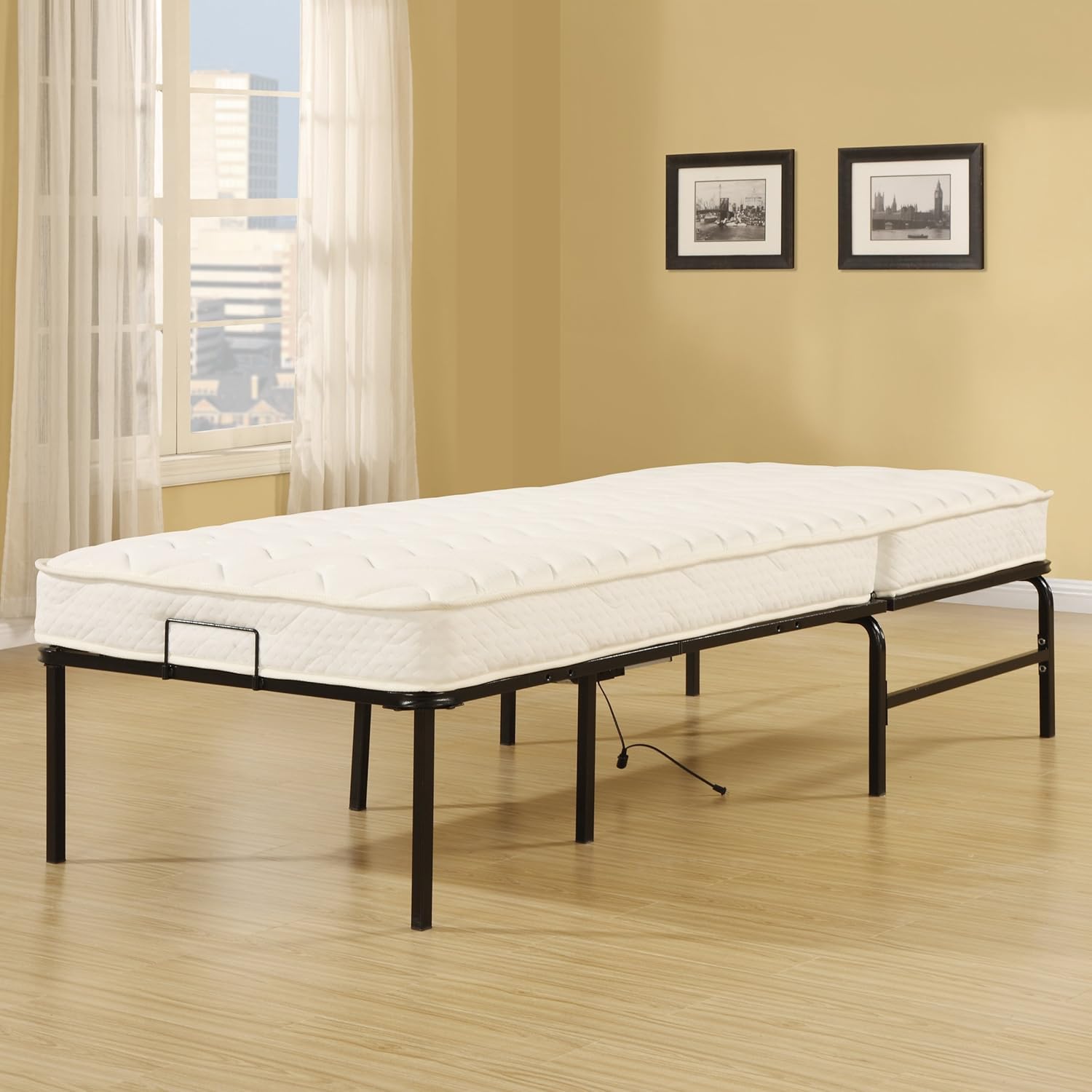 Bed Mattress Set Metal Frame Twin XL Adjustable Recline Bedroom Hinged