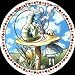 Alice in Wonderland - Alice with Caterpillar Smoking Hookah on Mushroom with Card Suit Border - Sticker / Decal
