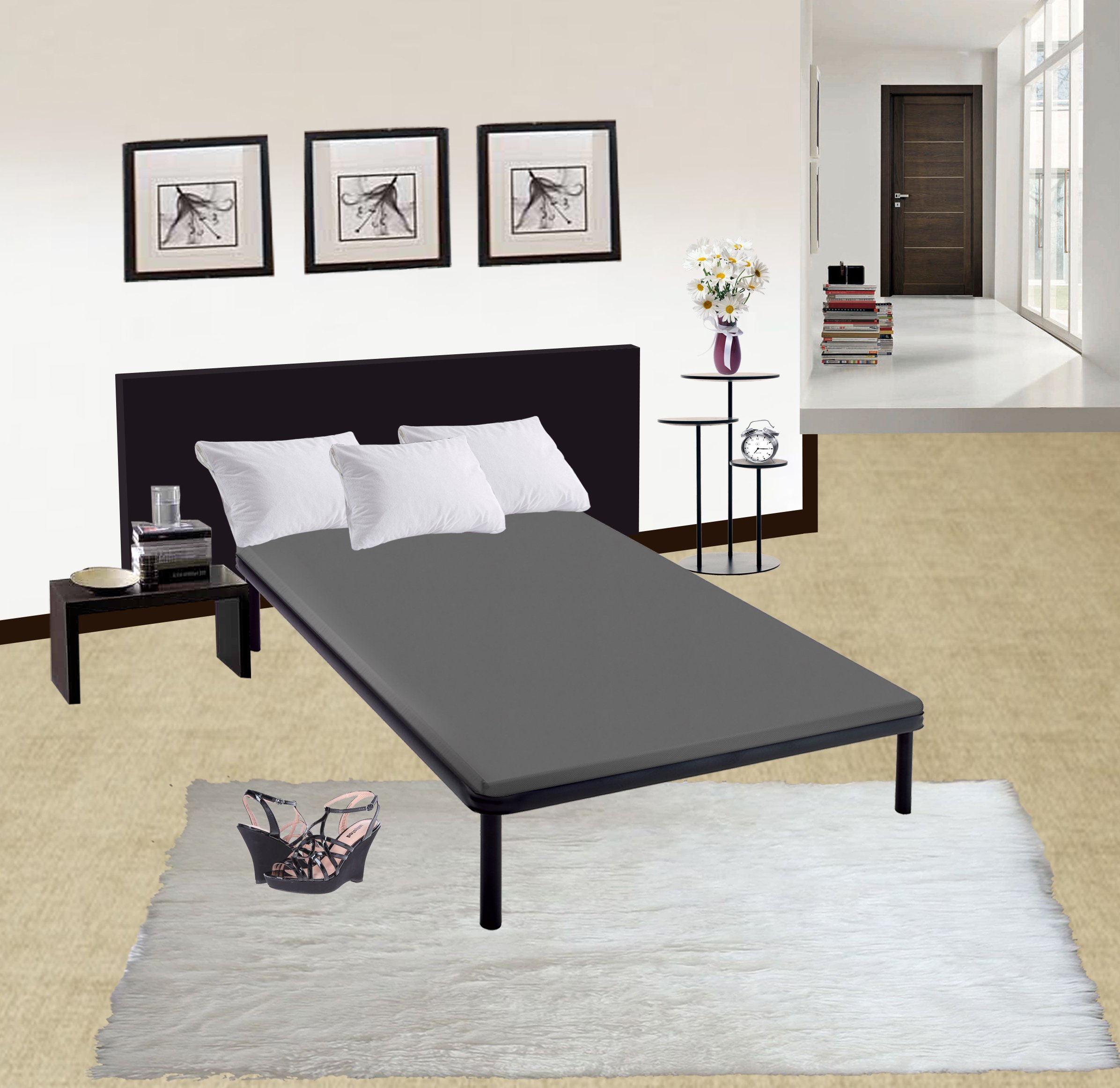 Continental Sleep Fully Assembled 2 Inch Foundation Bunkie Board, Made