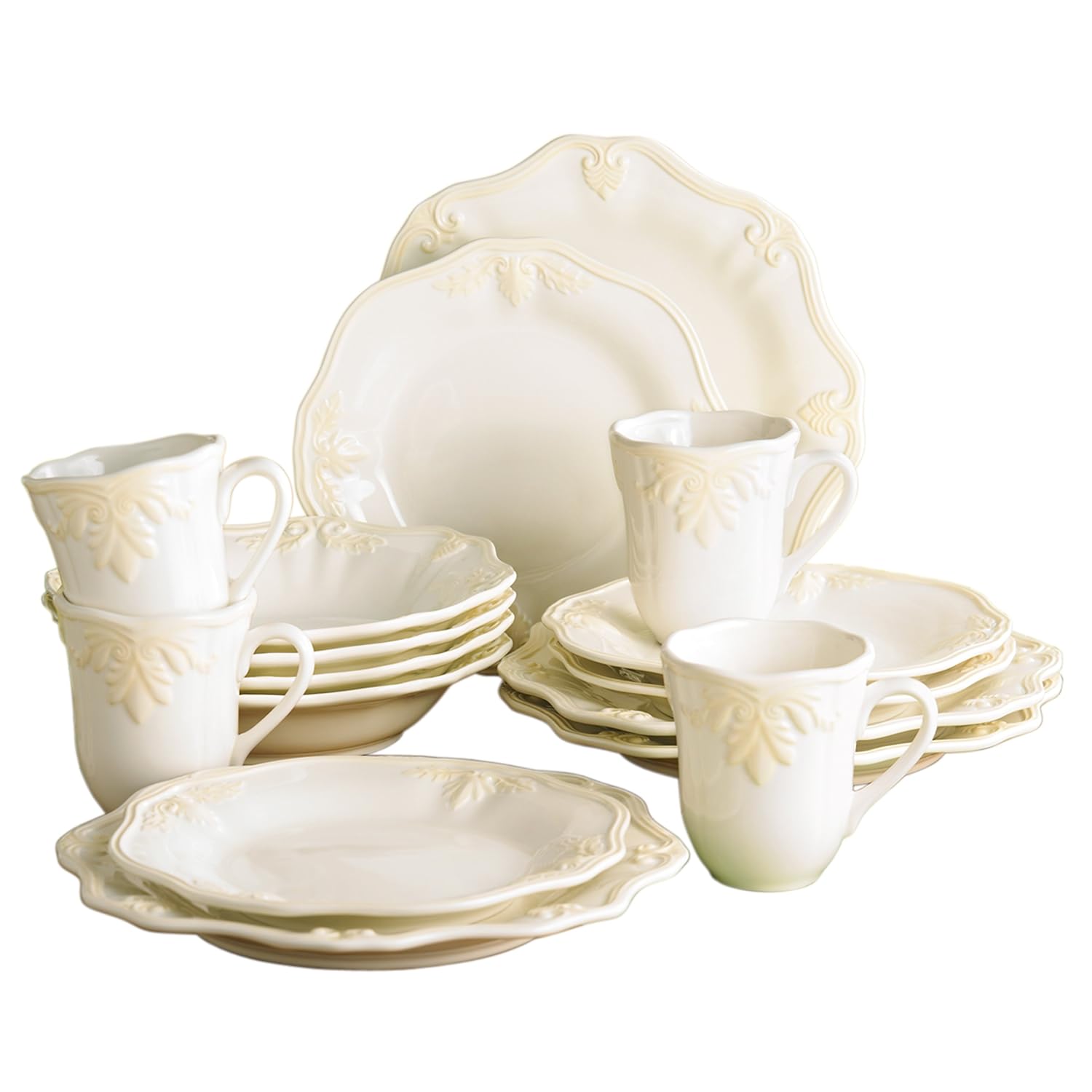Lenox Butlers Pantry Gourmet 16Piece Dinnerware Set New eBay