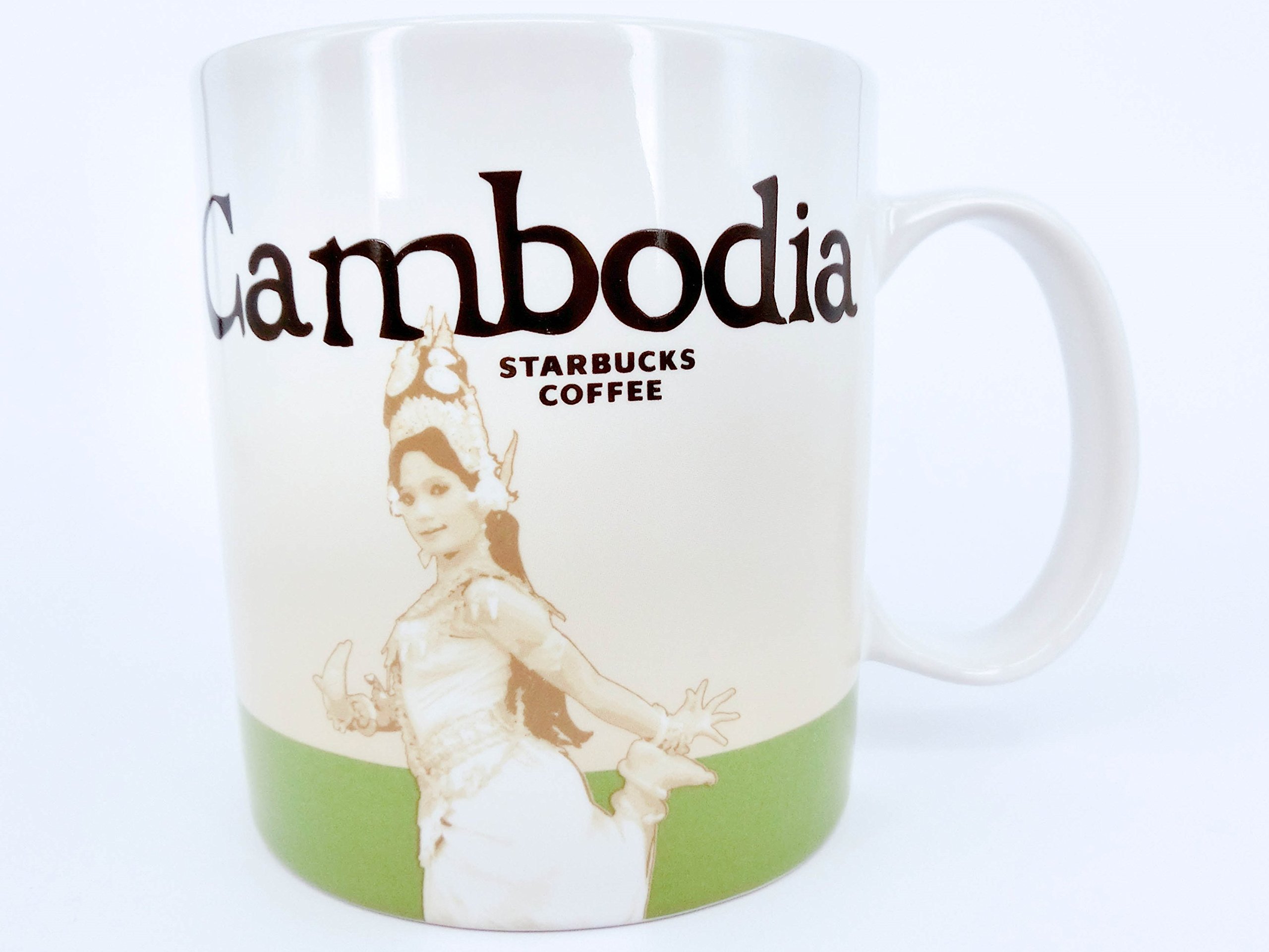 Starbucks Cambodia Coffee New Mug Oz Green Icon 16oz City Ships You