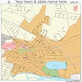 Huge Street & Road Map of Scotia, New York NY - Printed poster size wall atlas of your home town