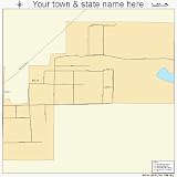 Huge Street & Road Map of Bush, Illinois IL - Printed poster size wall atlas of your home town