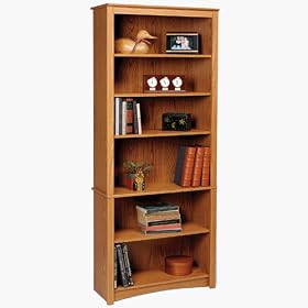 Prepac 6-shelf Bookcase - Oak - ! by Prepac