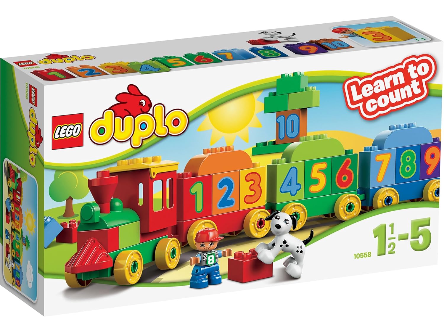 Lego Duplo 10558 Number Train Child Figure AND A DOG Fast Delivery | eBay