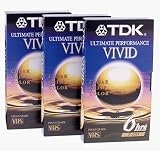 TDK T-120 Ultimate Performance Video Tape (3-Pack)