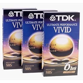 TDK T-120 Ultimate Performance Video Tape (3-Pack) by TDK