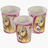8 gobelets Cheval