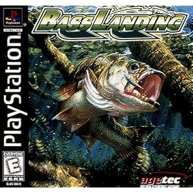 Sony Playstation Bass Landing Video Game With Fishing Controller by Agetec