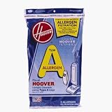 Hoover 401011SR Allergen Filtration Vacuum Cleaner Bag(3 bags per package)