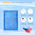 Umlecoa 8 Pack Rite-Size B Filter Cartridges Compatible with MarineLand Penguin PRO Power Filters 100/125/175 & Original Penguin Power Filter 150