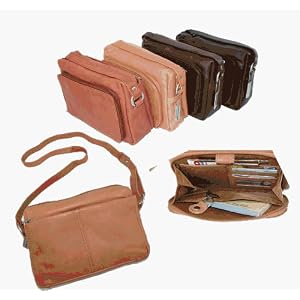 Buy AMBER Leather Handbag - Built in Organizer - Adjustable Length - by Paul and Taylor by Paul & Taylor