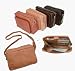 AMBER Leather Handbag - Built in Organizer - Adjustable Length - by Paul & Taylor
