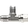 Brennan 6602-06-06-06-SS, Stainless Steel JIC Tube Fitting, 06MJ-06FJS-06MJ Tee, 3/8" Tube OD
