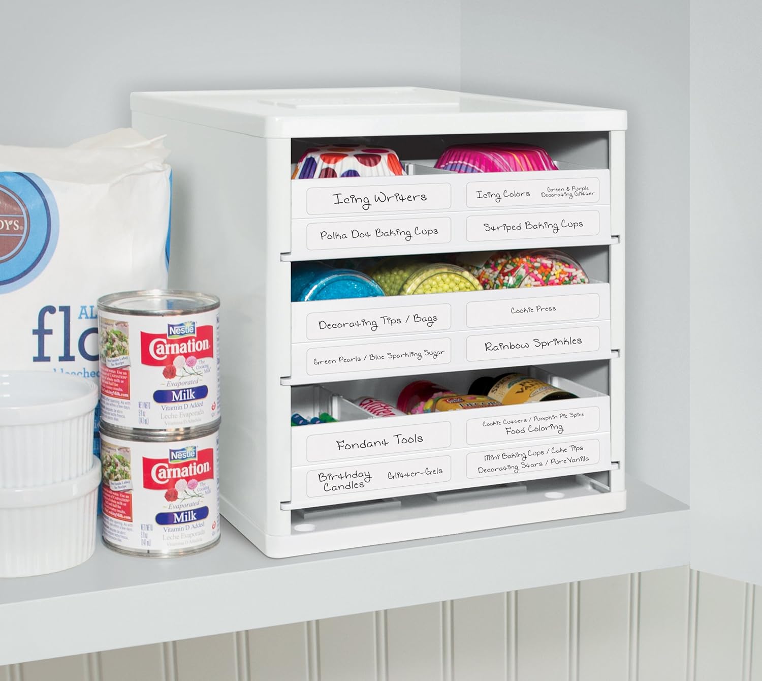 New Bake Stack Organizer Storage Baking Tools Kitchen Accessories