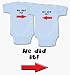He Did It, Twin Boys Gift Set (Includes 2 Bodysuits)