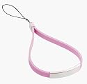 Pink Rubber Engravable Cell Phone Strap