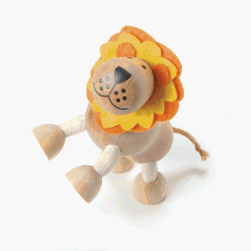 Childrens Toyshop  Toys : Wooden Anamalz - Lion