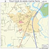 Huge Street & Road Map of Pearl River, Louisiana LA - Printed poster size wall atlas of your home to
