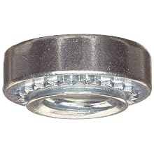 Steel Self Clinching Nut, 0.08-1.0 Sheet Thickness (Metric)