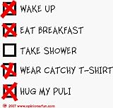 HUG MY PULI CHECKLIST Mug (Your Choice of Colors)