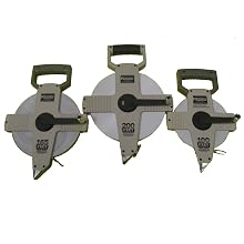 Keson NR10100H Nylon Coated Steel Blade 100-Foot Measuring Tape In Tenths, Zero Point At Tape End, Hook End