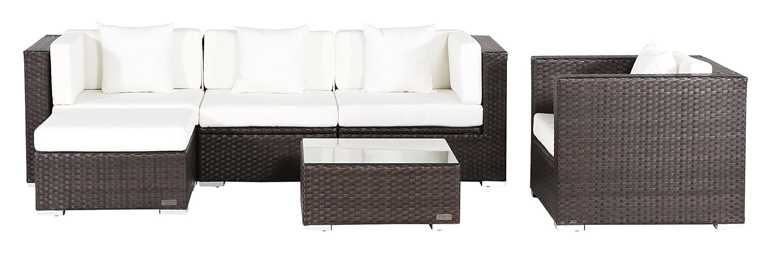 Outflexx Wintergartenmöbel Set, Rattan-Look Kombi, 6-teilig w3 Box