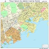 Street & Road Map of Mamaroneck, New York NY - Printed poster size wall atlas of your home town