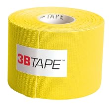 3B Scientific 1012803 Yellow Cotton Rayon Fiber Kinesiology Tape, 16' Length x 2" Width