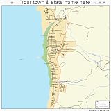Huge Street & Road Map of Cannon Beach, Oregon OR - Printed
poster size wall atlas of your home town