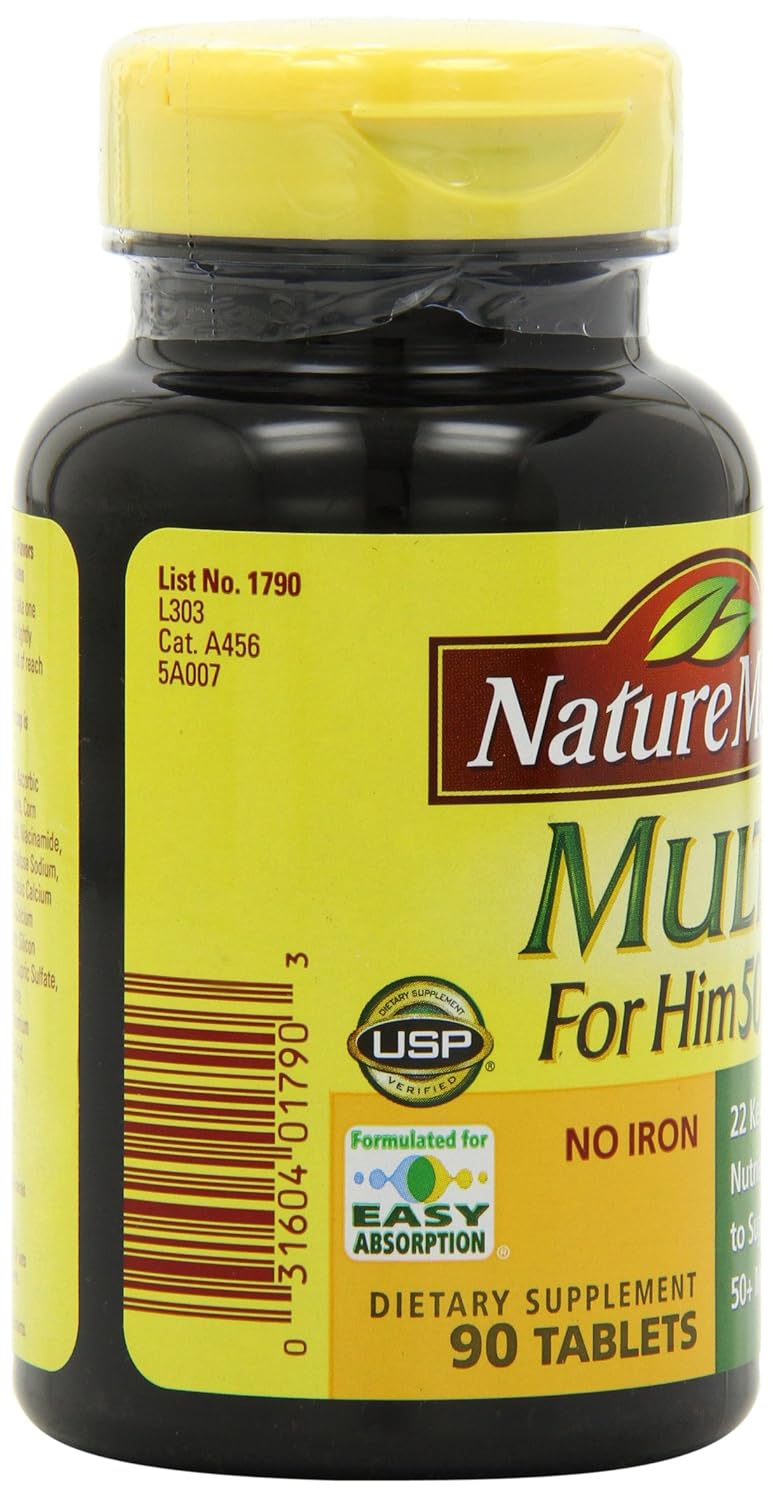 Купить Nature Made Multi for Him 50+ Multiple Vitamin and Mineral