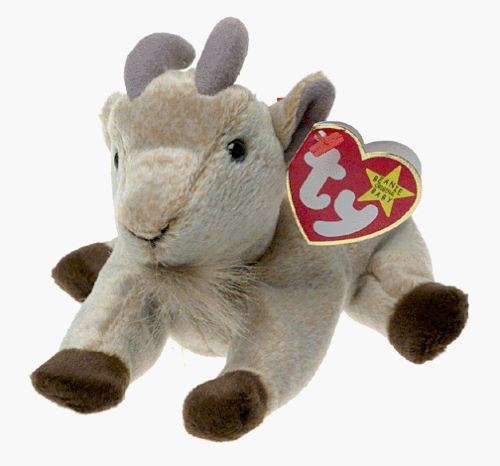 Childrens Toyshop  Toys : TY Goatee the Goat Beanie Baby