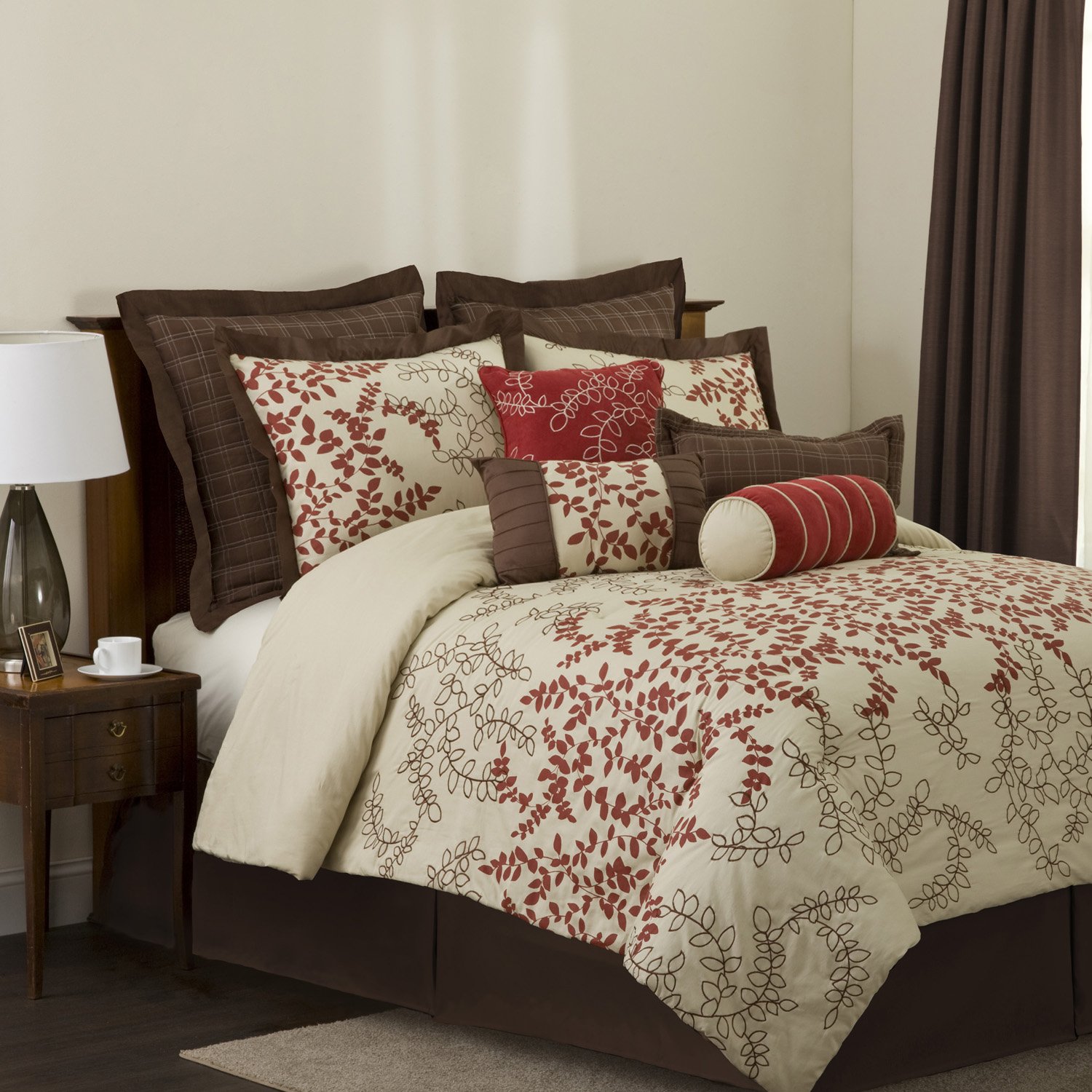 Red and Brown Bedding Sets