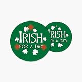 Beistle - 30438 - Flashing Irish For A Day Button- Pack of 12