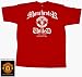 Manchester United Football Club English Premier League Soccer Futbol Team Glory Days Adult Red T-Shirt , Medium