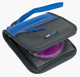 cdProjects CCS24Bl CD Sport Carrycase (24 Capacity, Nylon, Blue/Black)