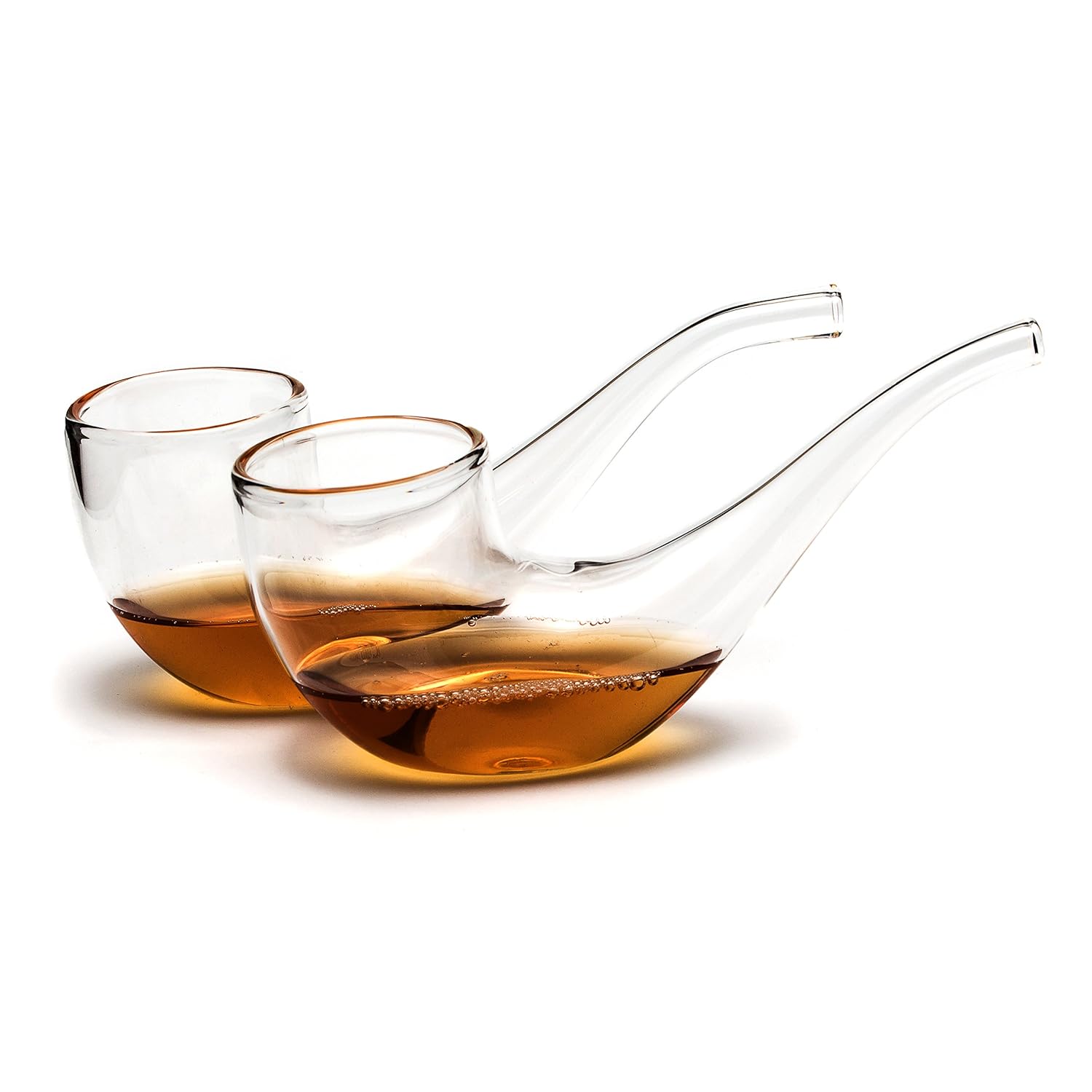 Pack of 2 BRANDY SIPPING GLASSES Pipe Whisky Port Sippers Unique